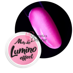Decor pentru unghii NADP019LL cu pudra fosforescenta 30418 Pink-Fuchsia Neon